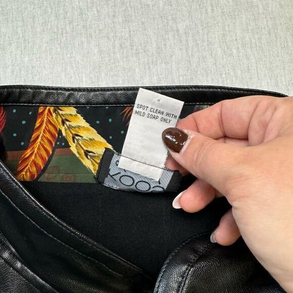 Vintage KOOS Of Course Vinyl Quilted Reversible Jacket Sz 1X - Picture 9 of 11